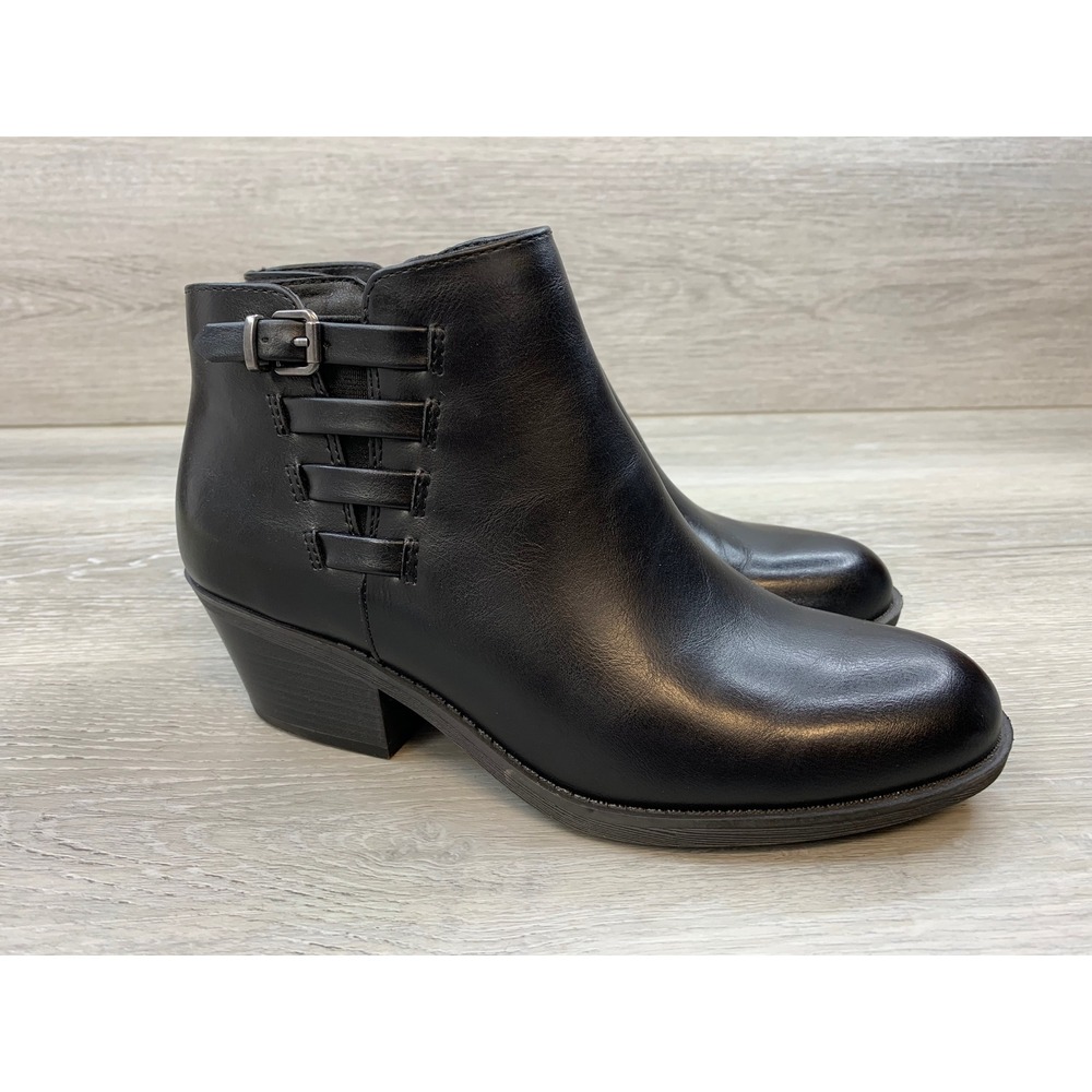 Frye and Co. Women's Ankle‎ Boots Boden Black Buckle Strap 7 Western Shoes